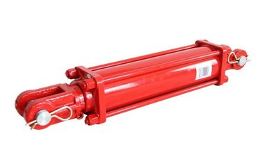 cilindro idraulico bidirezionale 40Cr per Front End Loader Red Color